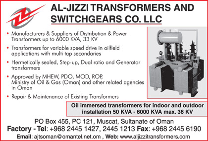 Al Jizzi Transformers &amp; Switchgear Co LLC